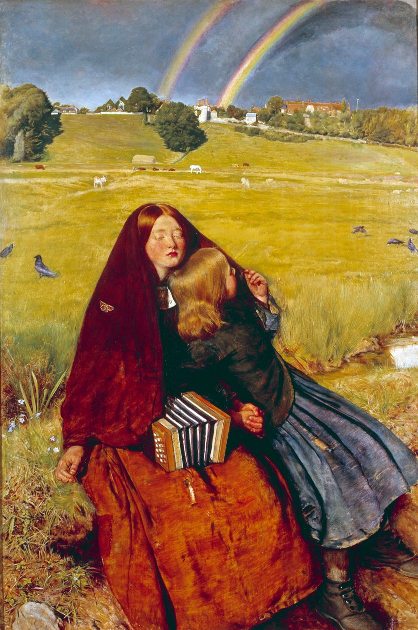 Den blinde jenta av John Everett Millais