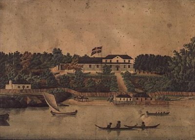 First Government House, Sydney, ca. 1807 (akvarell) av John Eyre