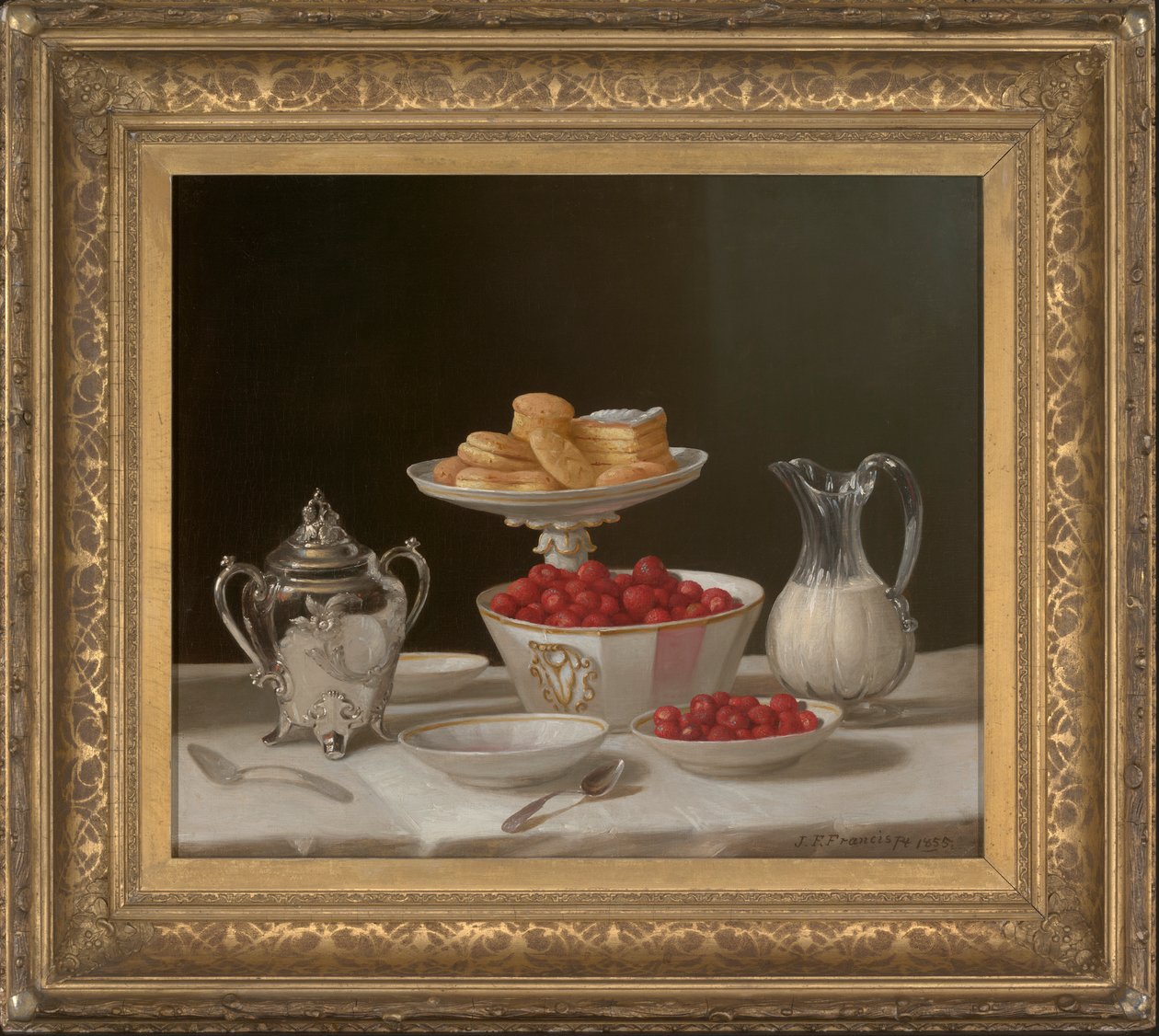 Dessert stilleben av John F. Francis