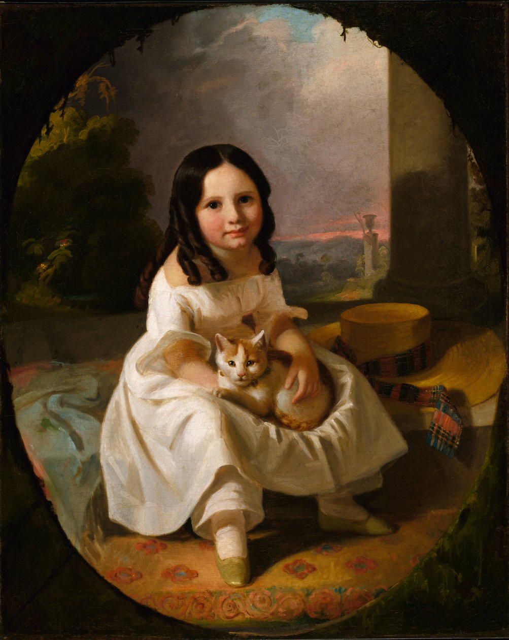 Mary Elizabeth Francis, kunstnerens datter, ca. 1840. av John F. Francis