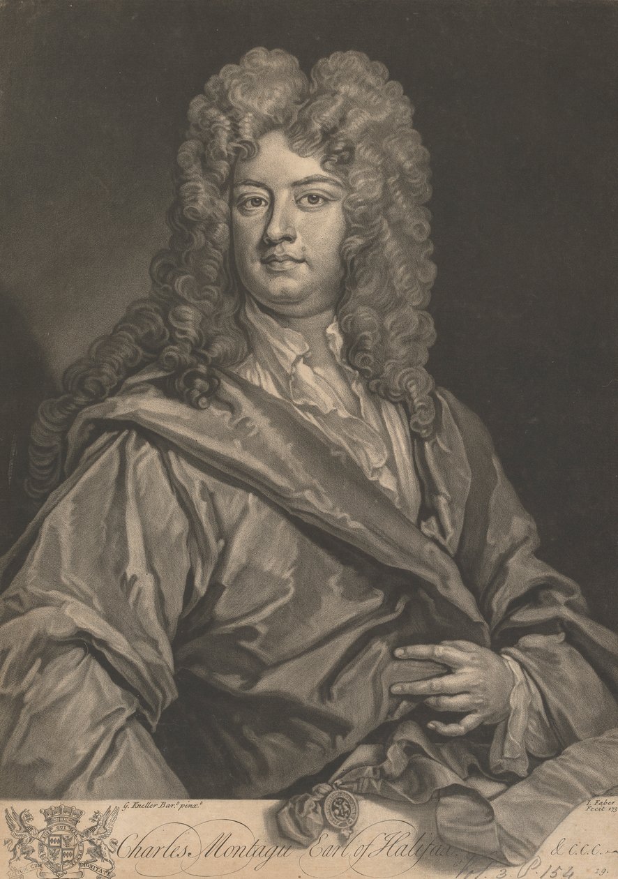 Charles Montagu, 1. jarl av Halifax av John Faber the younger
