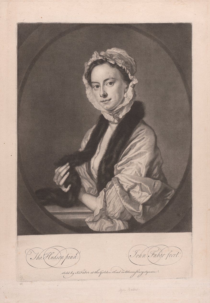 Fru Faber av John Faber the younger