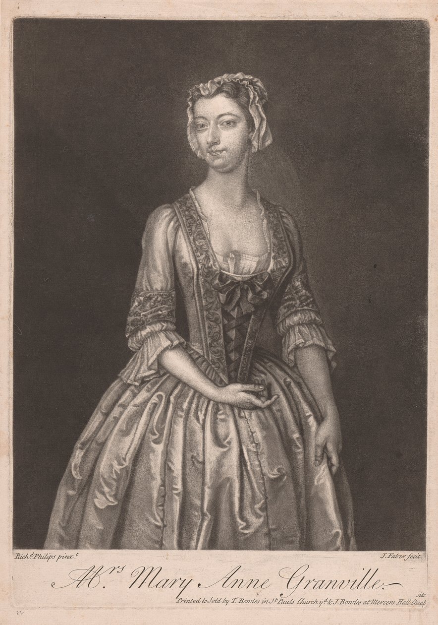 Mrs Mary Ann Granville av John Faber the younger