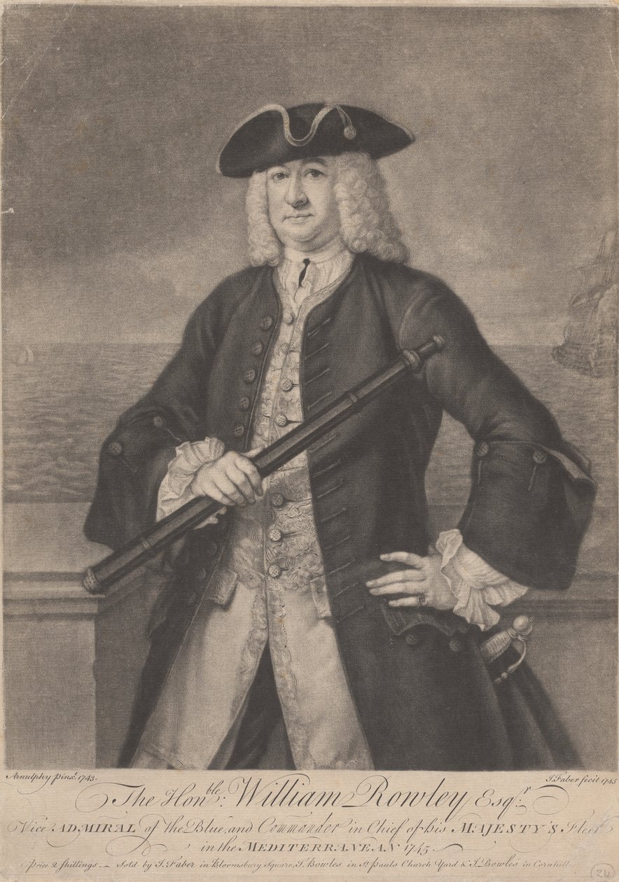 Den ærede William Rowley Esq. av John Faber the younger