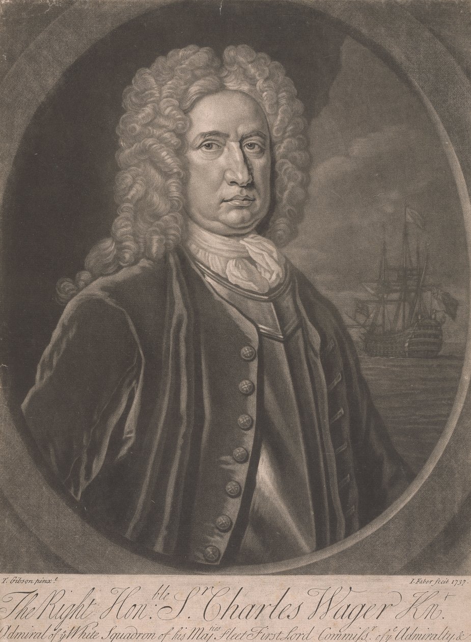 Høyre ærede Sir Charles Wager av John Faber the younger