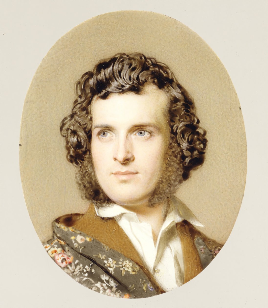 Selvportrett, ca. 1850. av John Faed