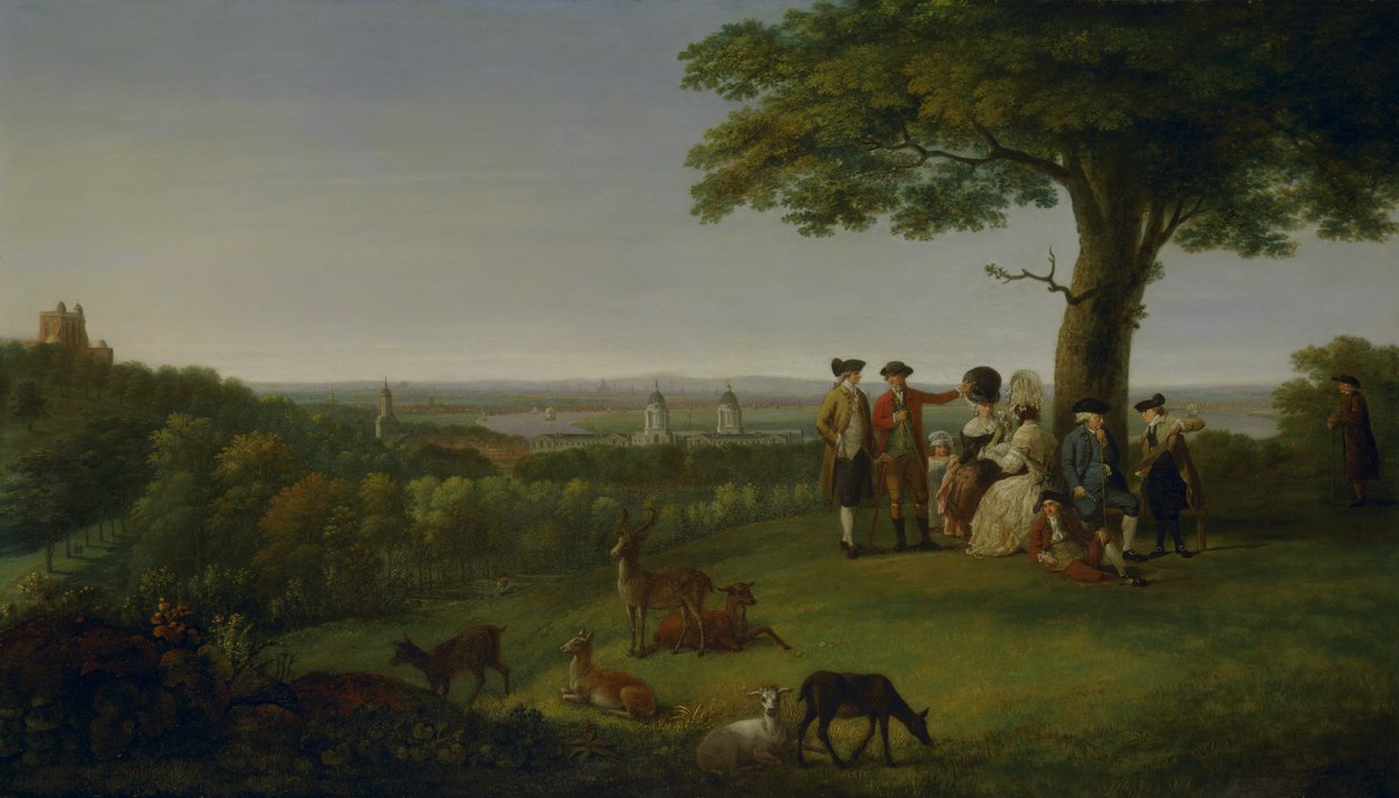 One Tree Hill, Greenwich, med London i det fjerne av John Feary