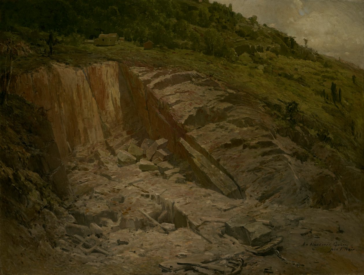 Et forlatt steinbrudd av John Ferguson Weir