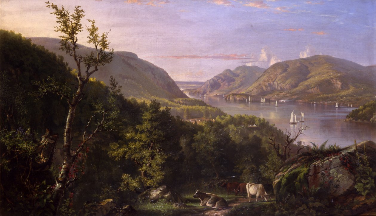 Utsikt over høylandet fra West Point, 1862 av John Ferguson Weir