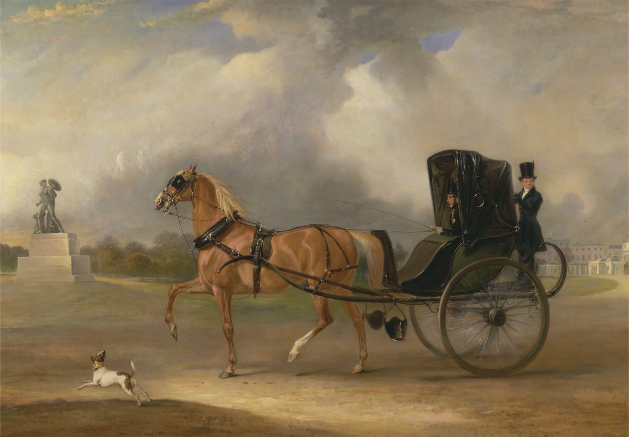 William Massey-Stanley kjører sin Cabriolet i Hyde Park av John Ferneley
