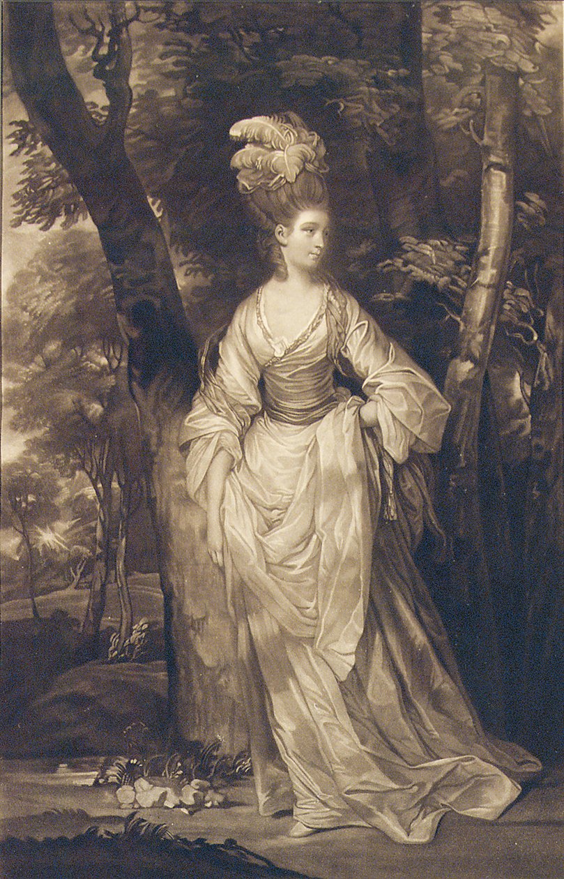 Elizabeth, hertuginne av Hamilton, Brandon og Argyll, etter C. Read, 1770 av John Finlayson