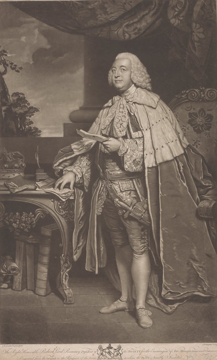 Robert Marsham, 2. baron Romney av John Finlayson