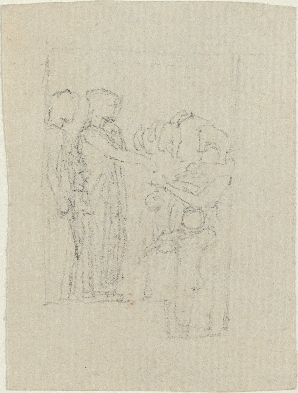 Beggars at a Door (Studie for Yarborough-monumentet) av John Flaxman