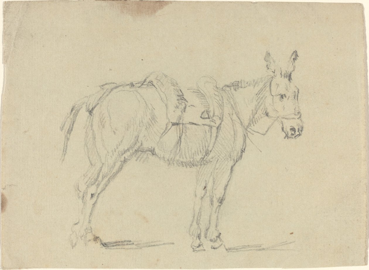 Esel som strekker et bakbein av John Flaxman