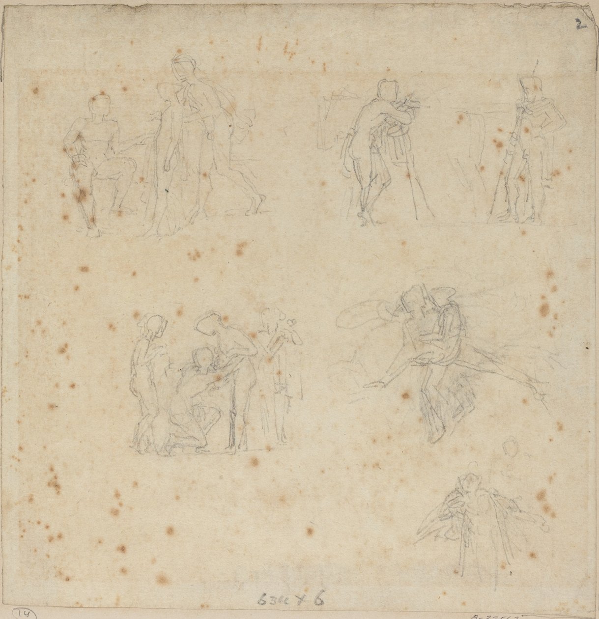 Figurstudier av John Flaxman