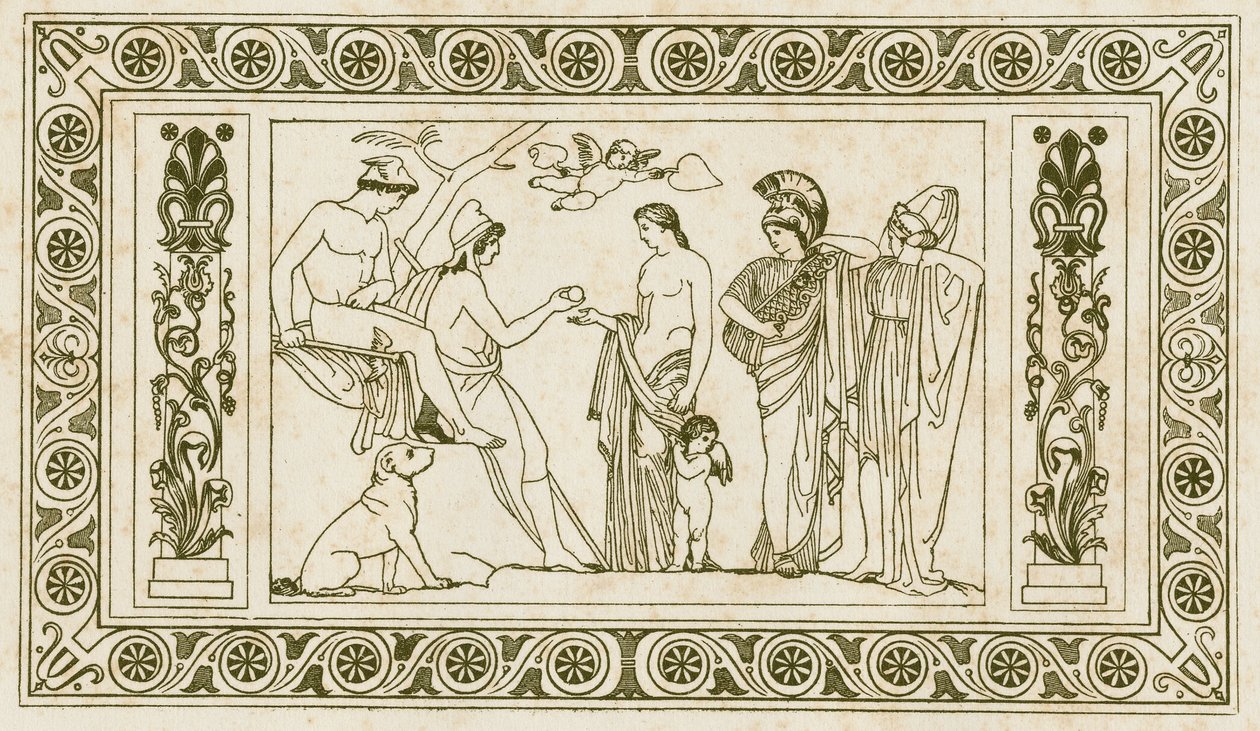 Paris#39; dom (illustrasjon) av John Flaxman