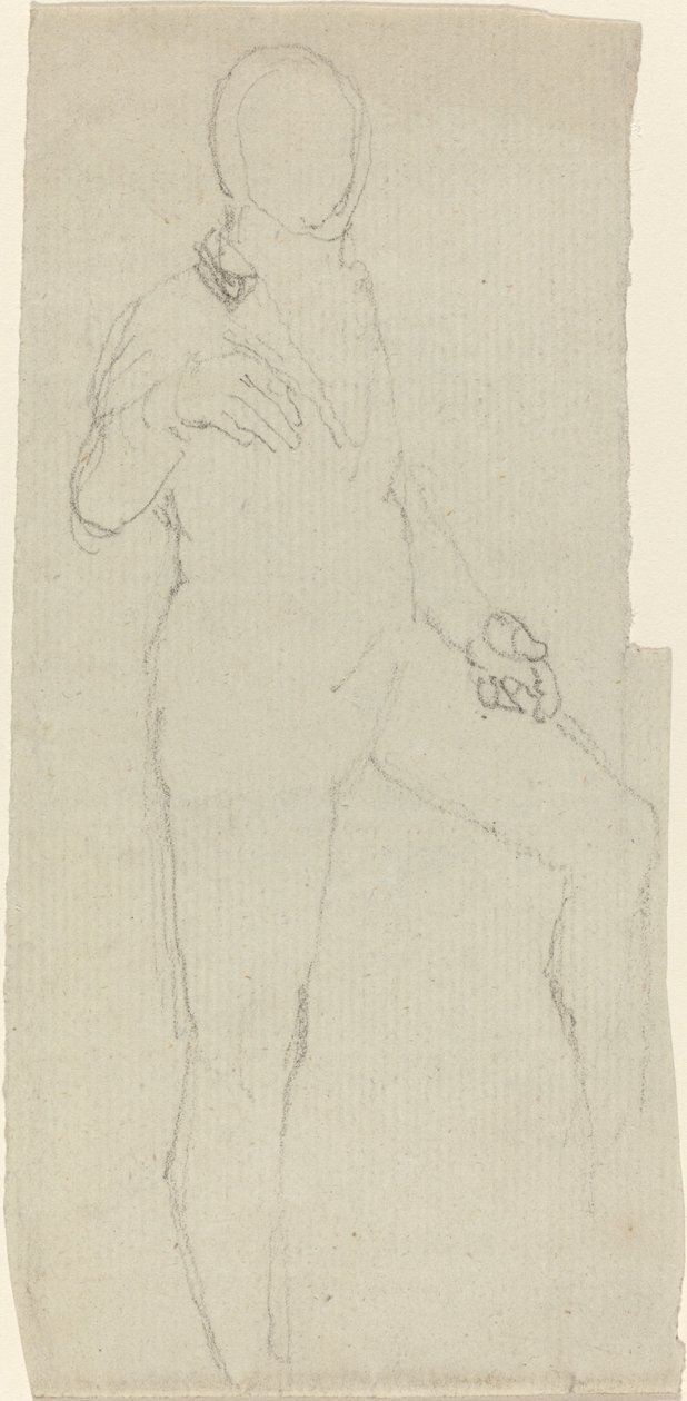 Mannsfigur i moderne kjole av John Flaxman