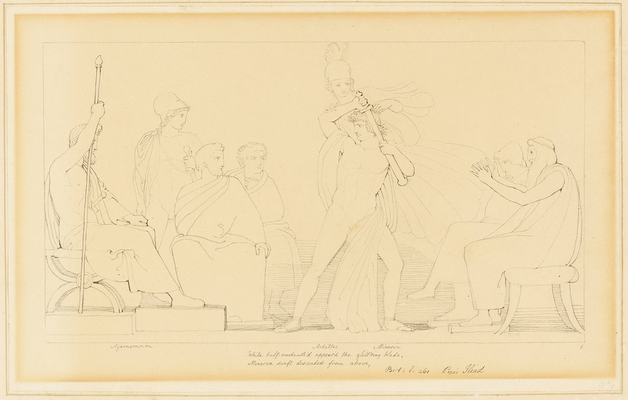 Minerva og Achilles av John Flaxman