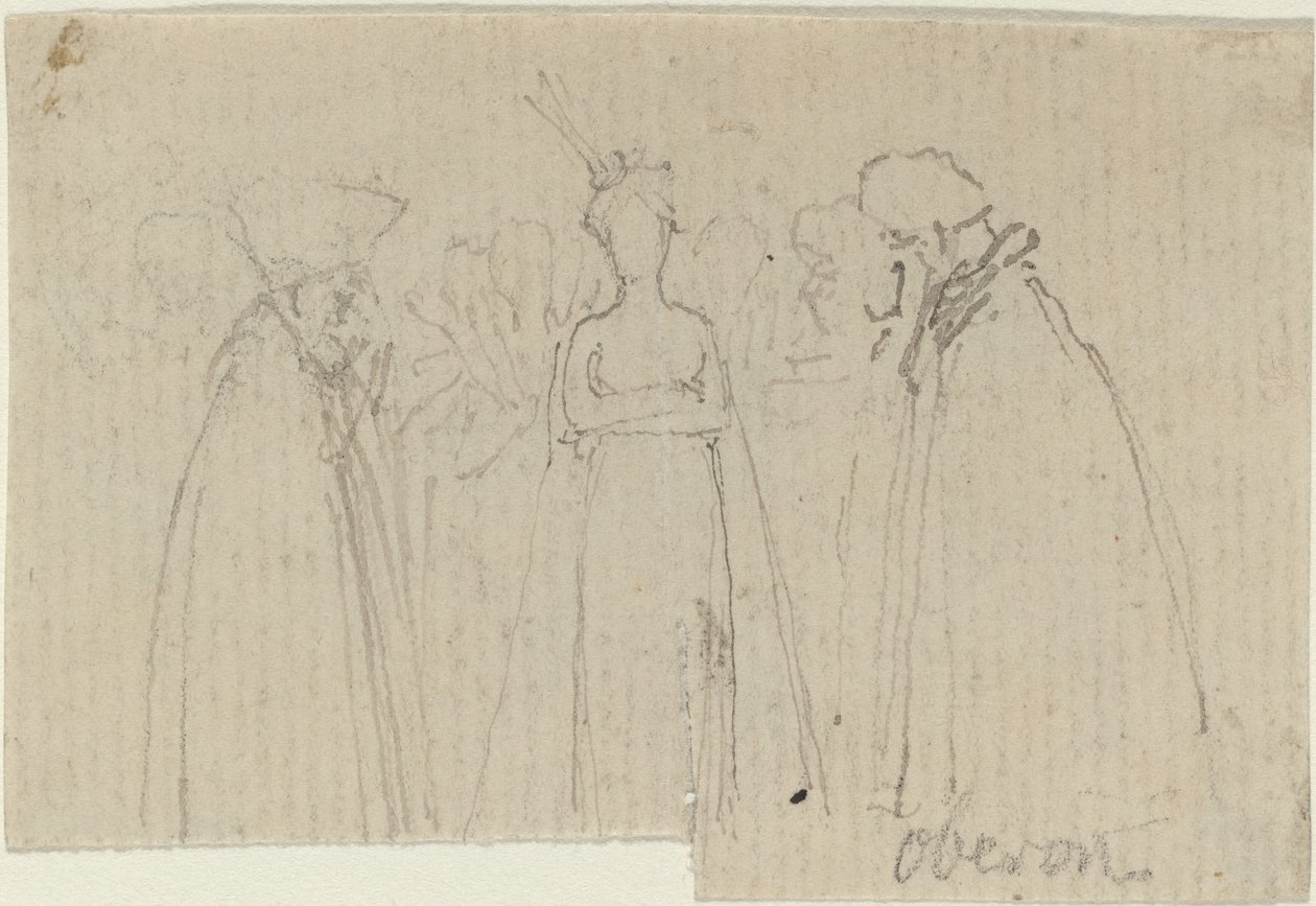 Studieark [rekto og verso] av John Flaxman