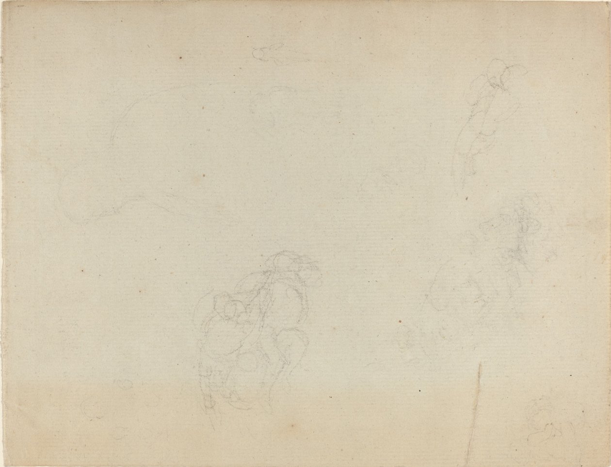 Studieark [rekto og verso] av John Flaxman