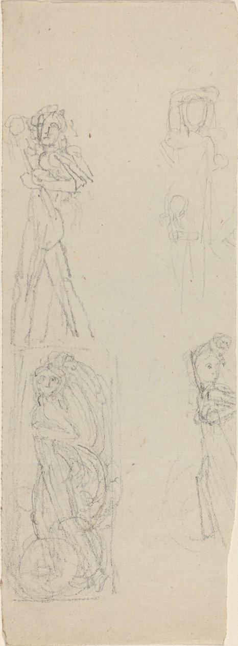 Studieark [rekto og verso] av John Flaxman