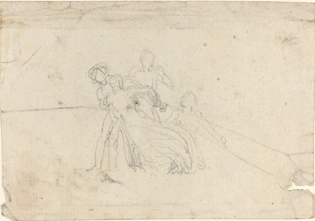 Studieark [rekto og verso] av John Flaxman