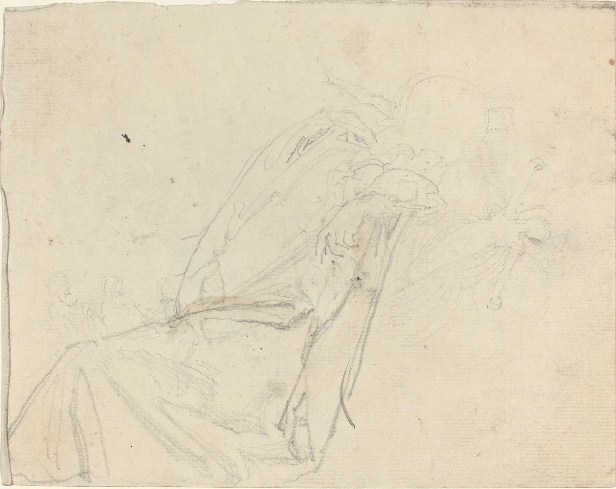 Studieark [rekto og verso] av John Flaxman