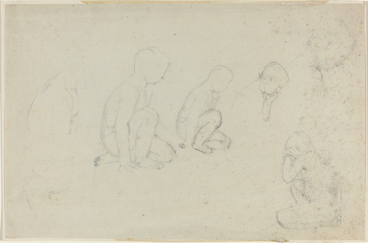 Studier av en knelende gutt av John Flaxman