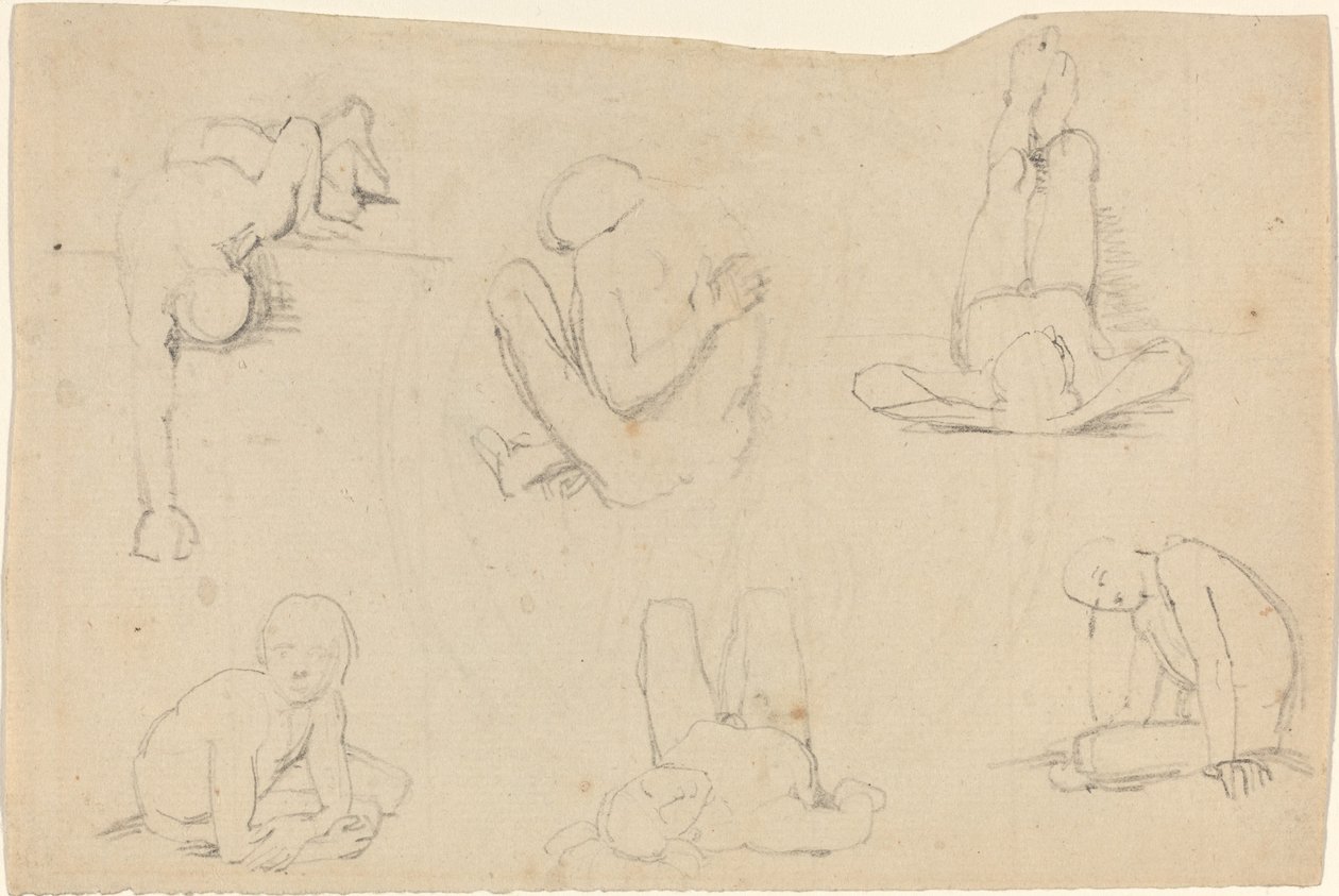 Studier av en mannsfigur av John Flaxman
