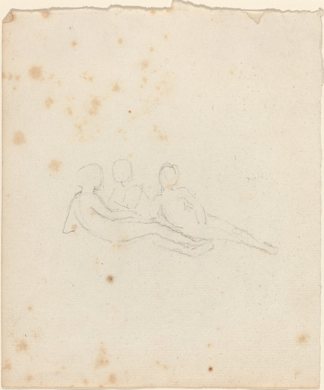 Tre liggende kvinnelige figurer av John Flaxman