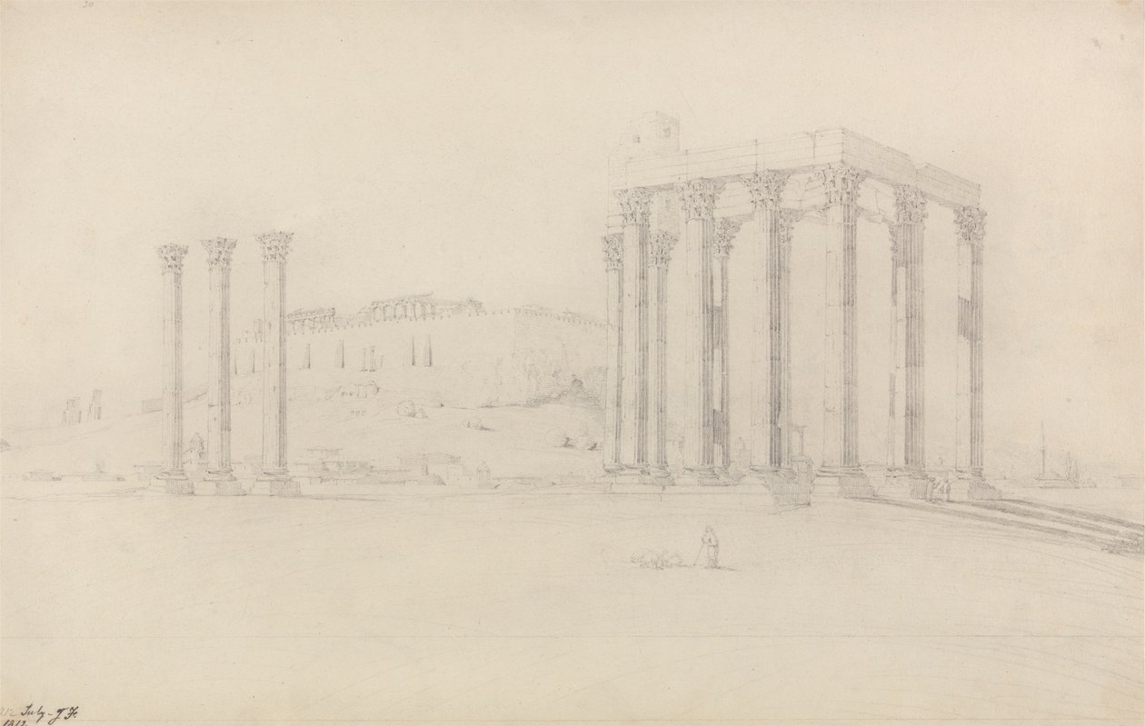 Jupiter-tempelet, Athen av John Foster
