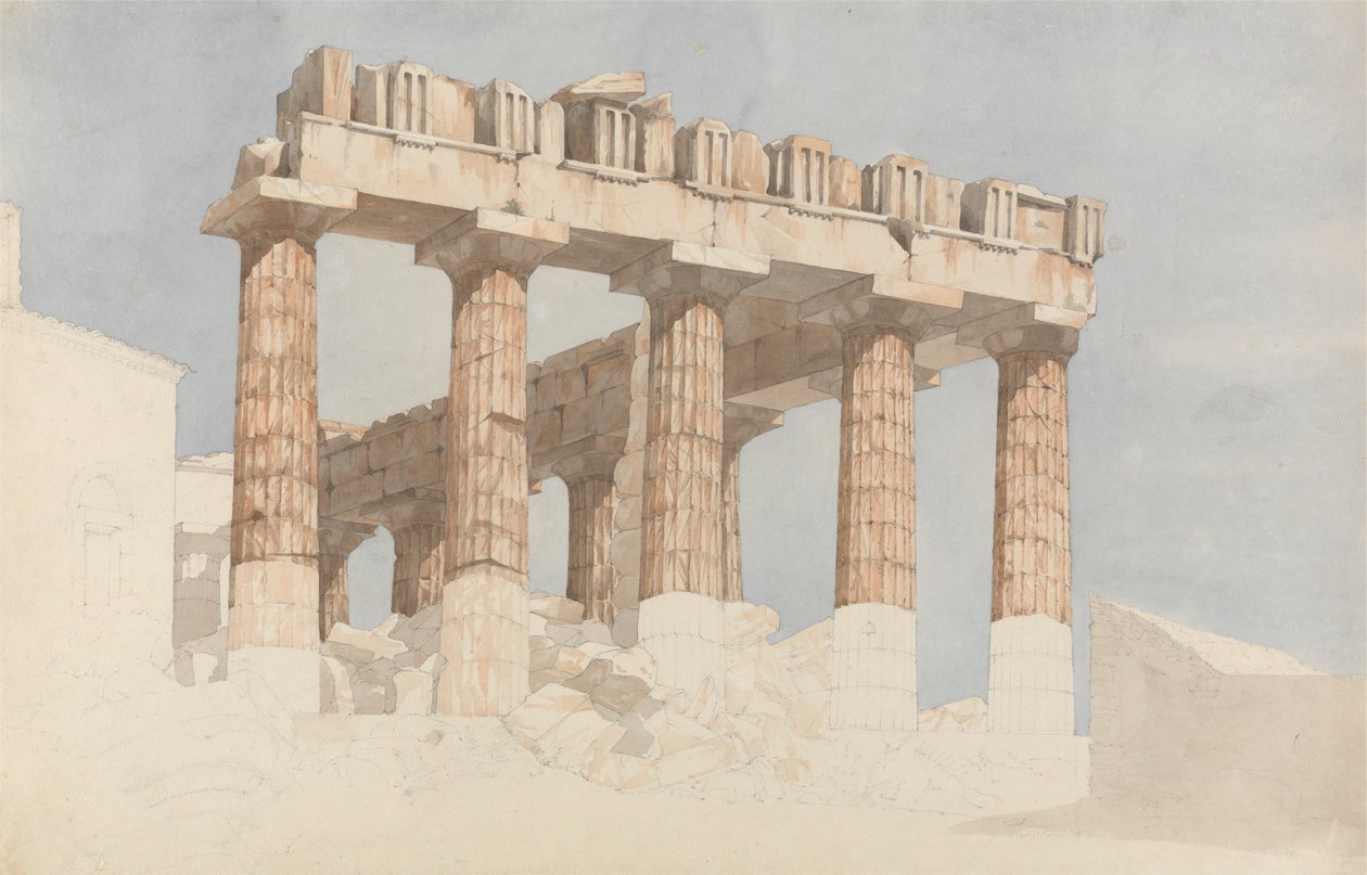 East End og South Side av Parthenon av John Foster