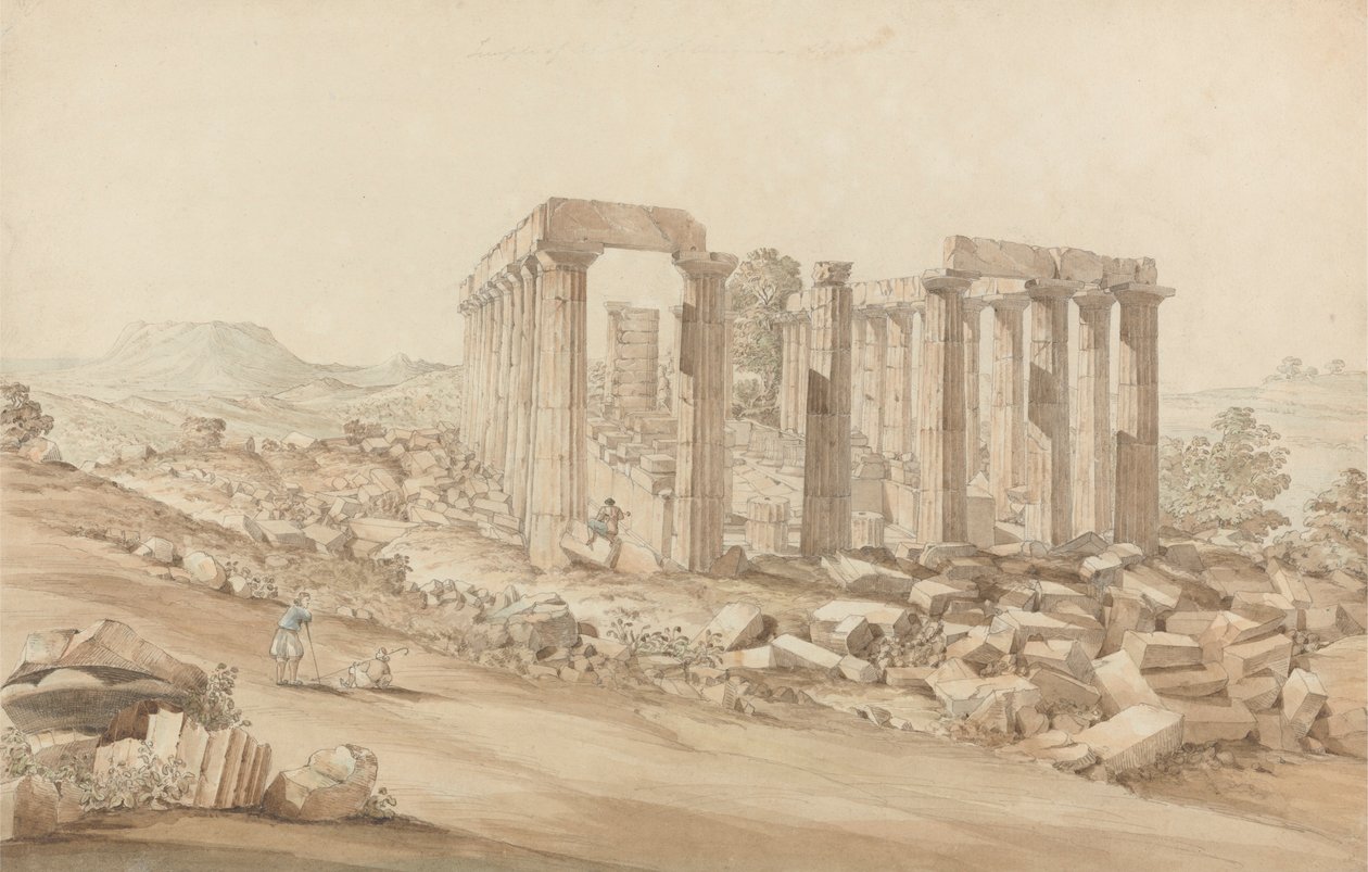 Templet til Apollo Epicurius i Bassai, Phigalea av John Foster