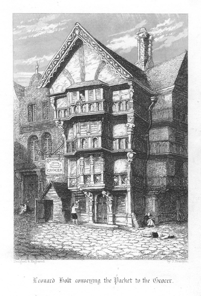 Scene fra Old St Pauls av William Harrison Ainsworth, 1855 av John Franklin