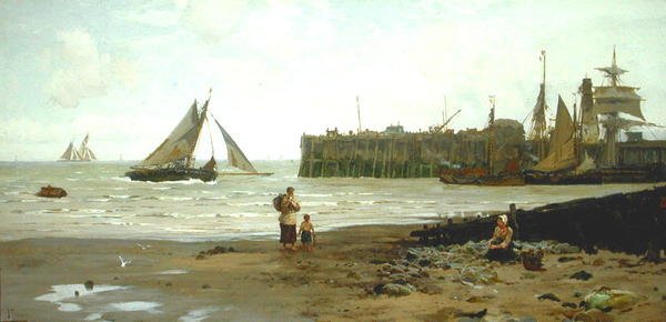 Lavvann, Whitstable Harbor av John Fraser