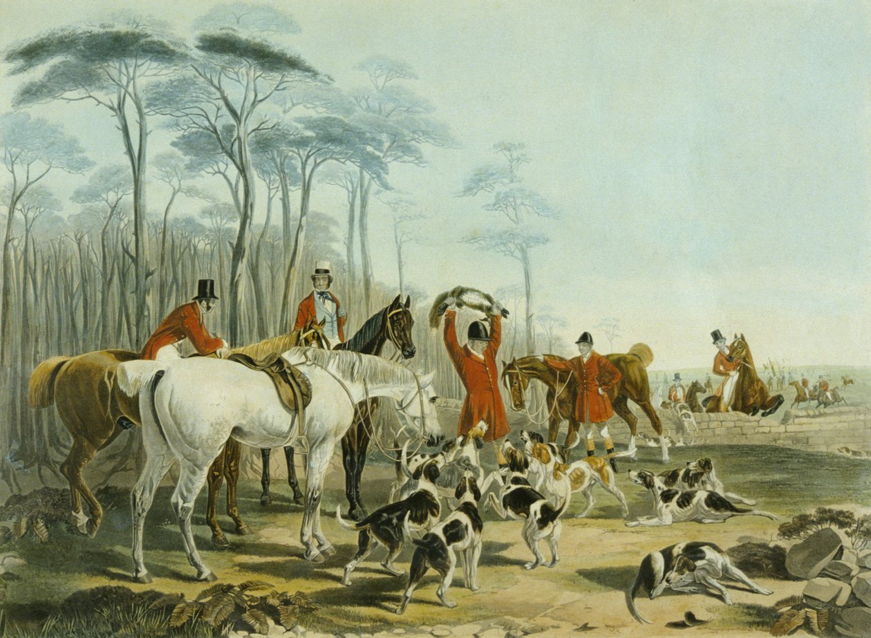 The Death, gravert av Huffman og Mackrill (farget gravering) av John Frederick Herring Snr