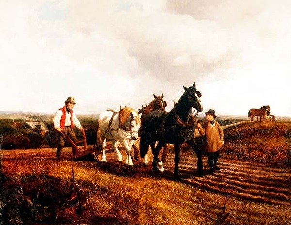 Pløying av John Frederick Herring Jnr