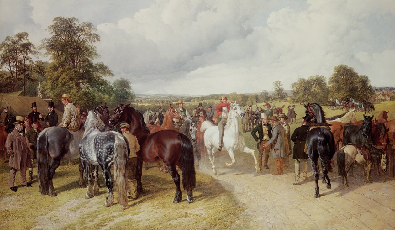 English Horse Fair på Southborough Common av John Frederick Herring Senior