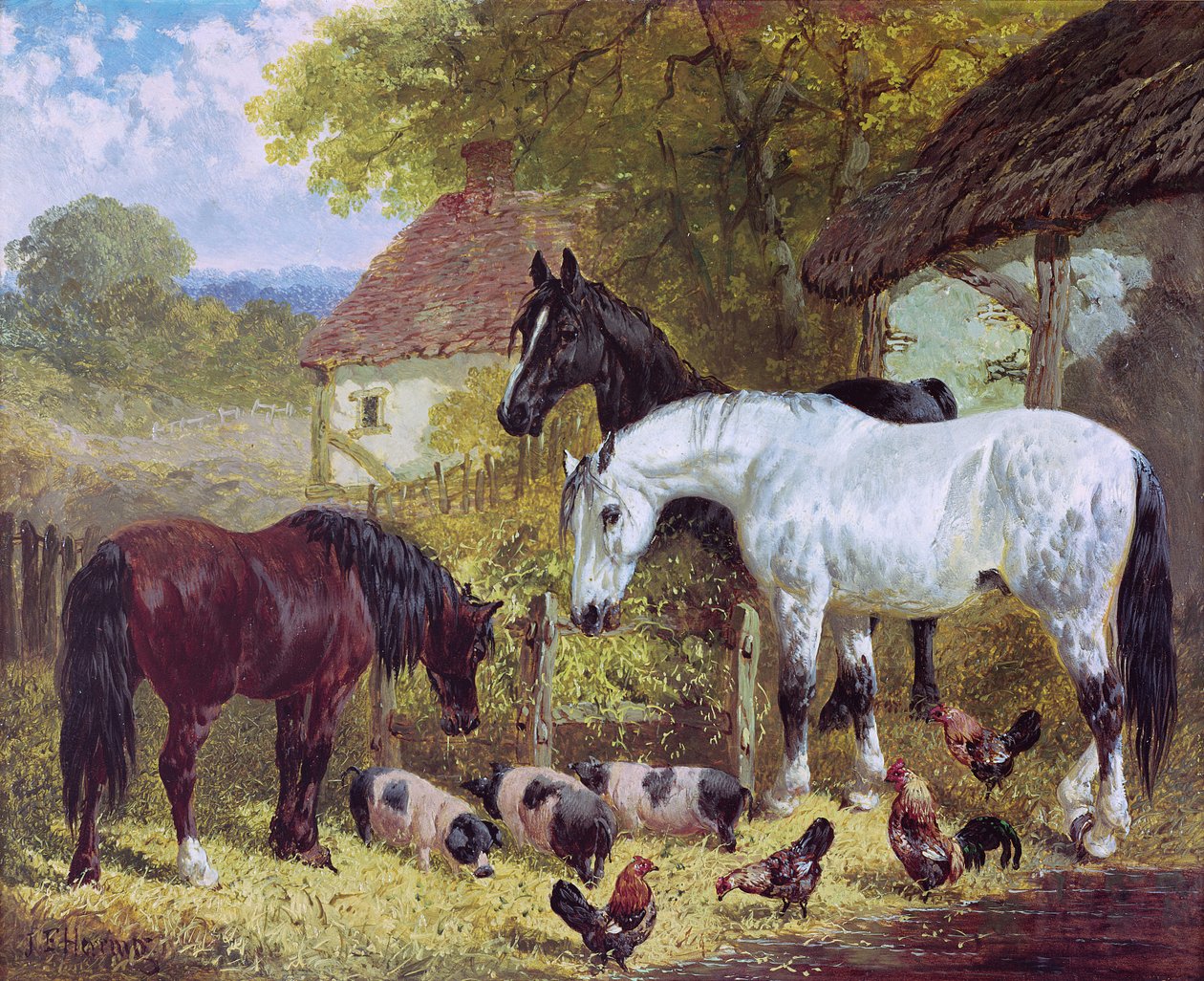 Gårdstun av John Frederick Herring Senior