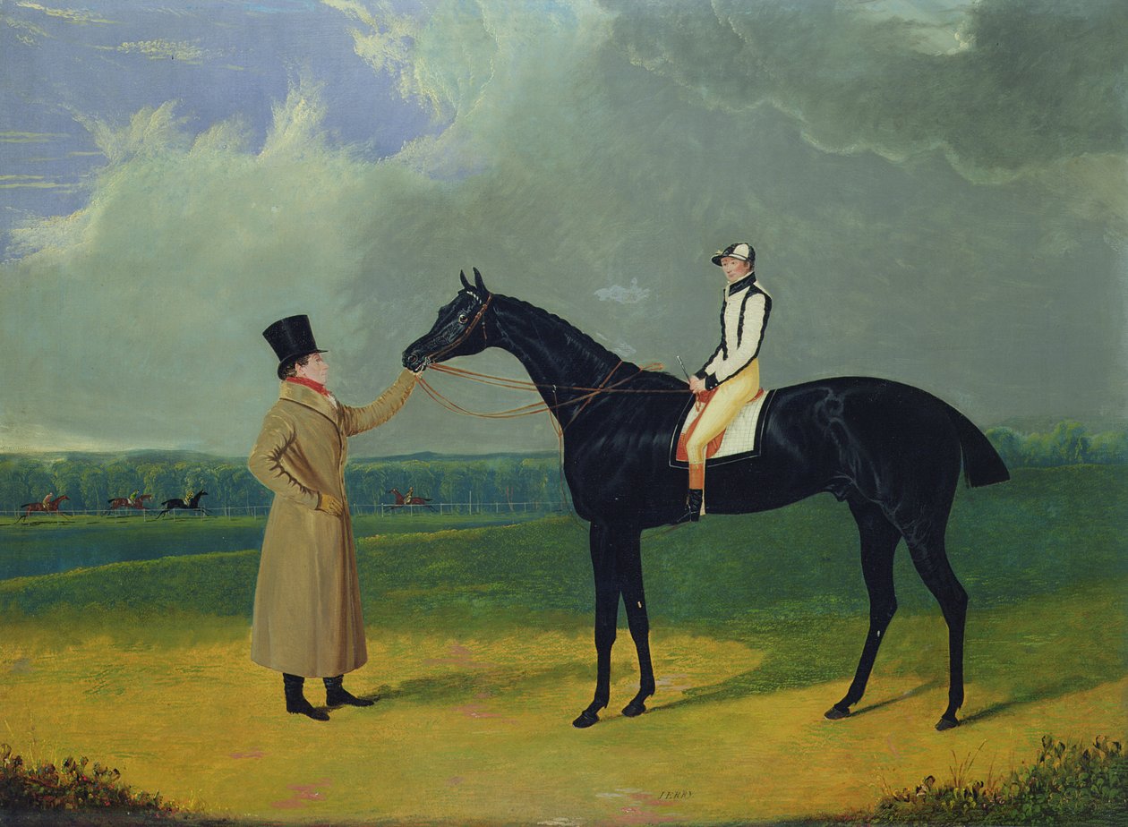 Jerry, vinner av St. Leger 1824 (olje på lerret) av John Frederick Herring Senior