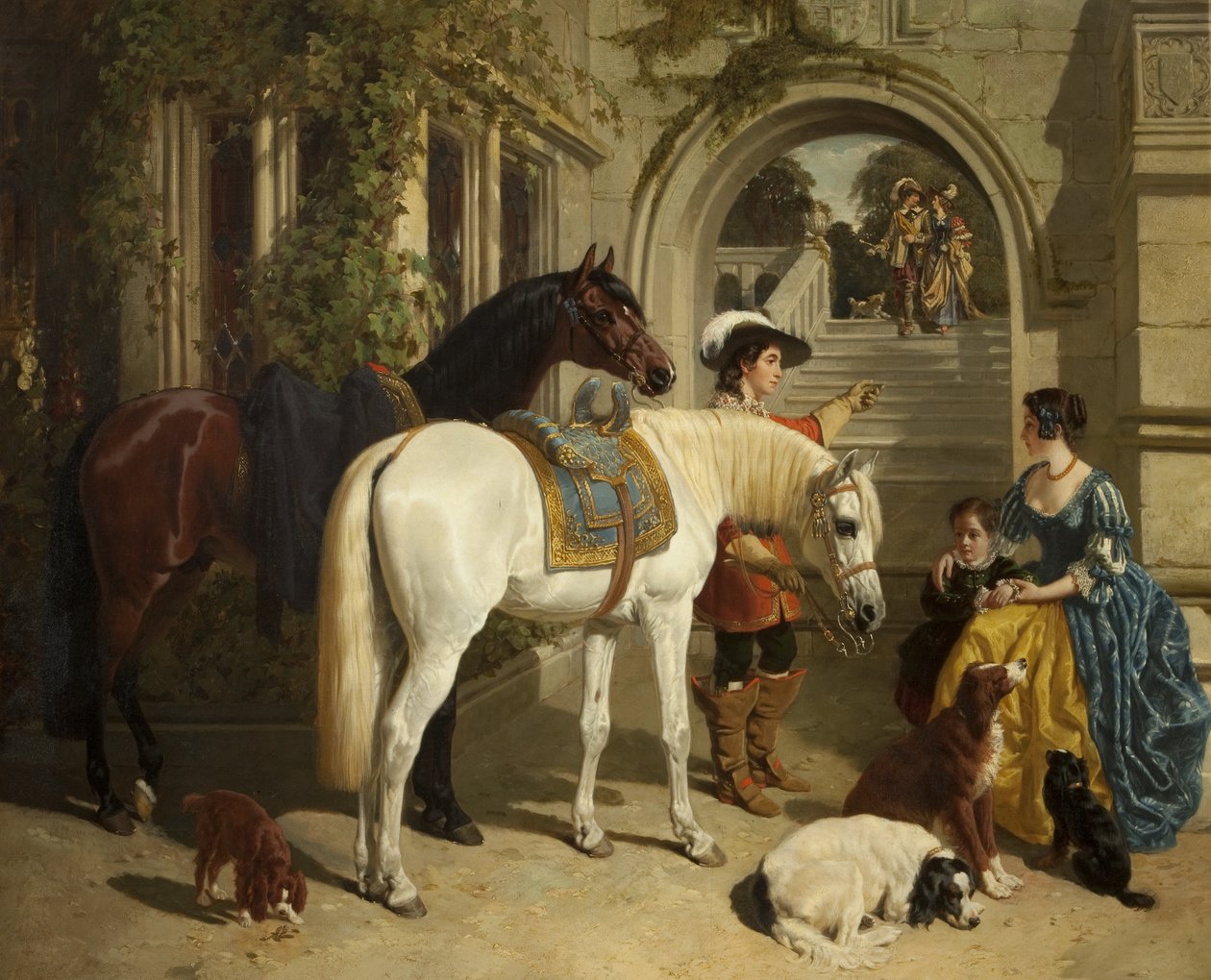 Mine damer Palfrey av John Frederick Herring Senior