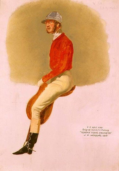 Portrettskisse av P.P. Rolt Esq. for 