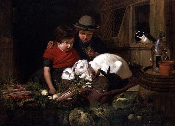 Kaninelskere av John Frederick Herring Senior