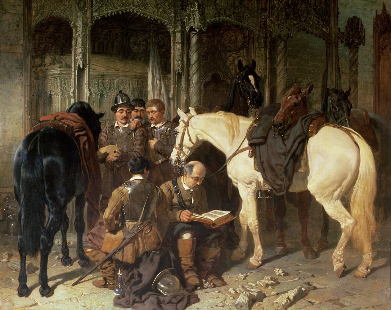 Roundheads ved en Arundel-kirke, 1847-51 av John Frederick Herring Senior