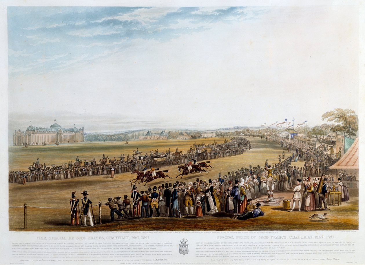 Spesialpris på 5000 franc til Chantilly i 1841 Trykk av John Frederick Herring (1795-1865) (ec.engl.) 1841 Privat samling av John Frederick Herring Senior