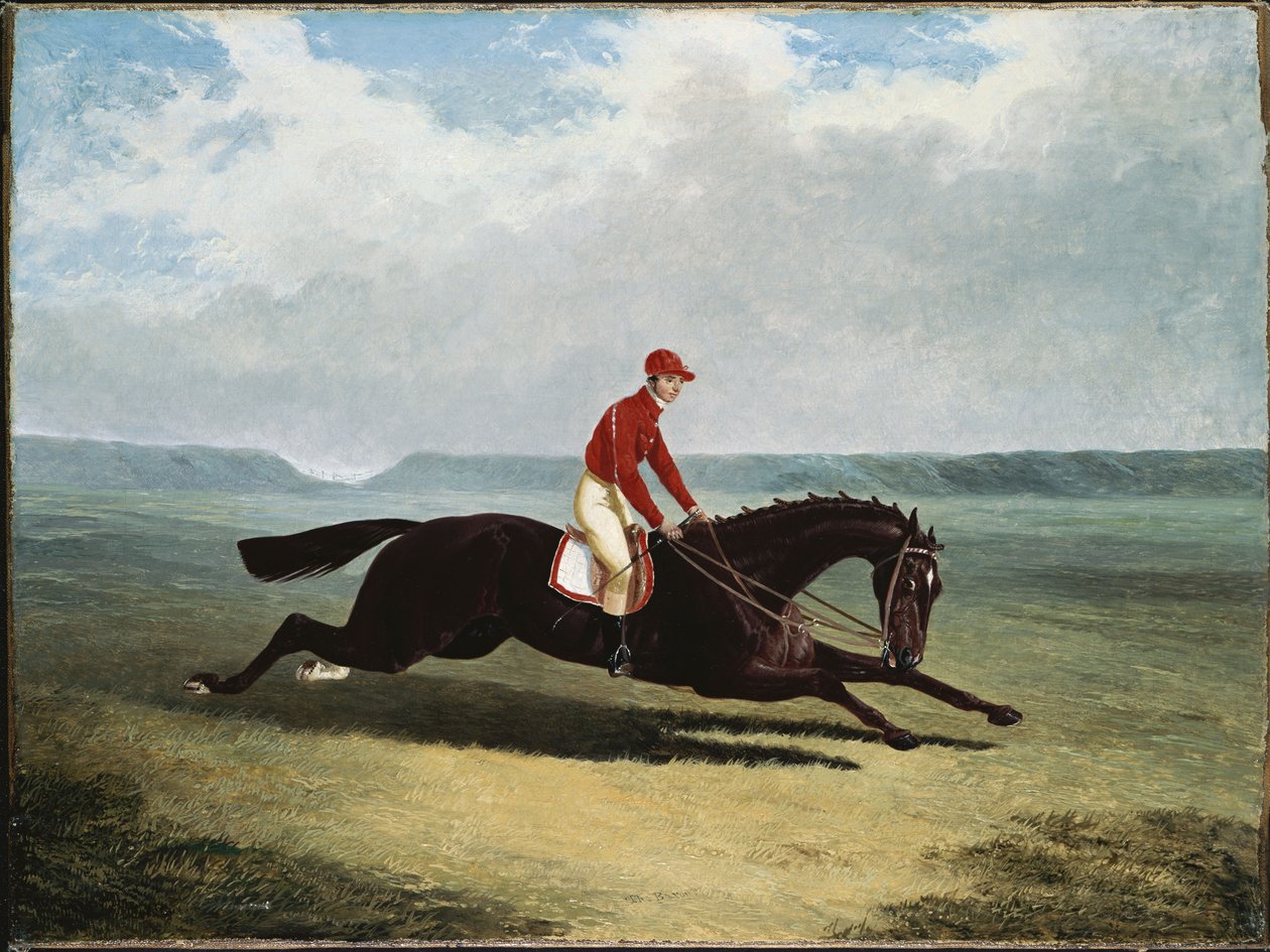 Baronen med Bumpy Up, på Newmarket av John Frederick Herring Senior