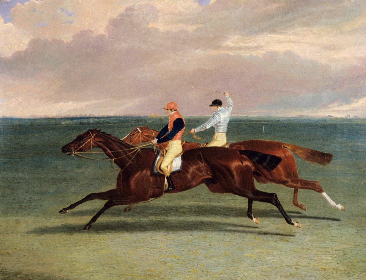 Kampen mellom 'Priam' og 'Augustus', 20. oktober 1831 av John Frederick Herring Senior