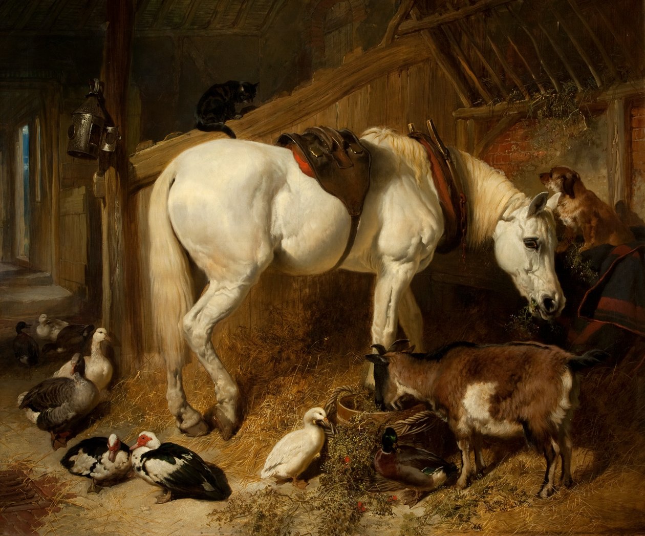Middagsmåltidet, 1850 av John Frederick Herring Senior