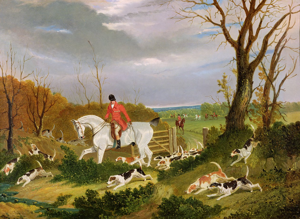 The Suffolk Hunt - Skal til dekning nær Herringswell av John Frederick Herring Senior