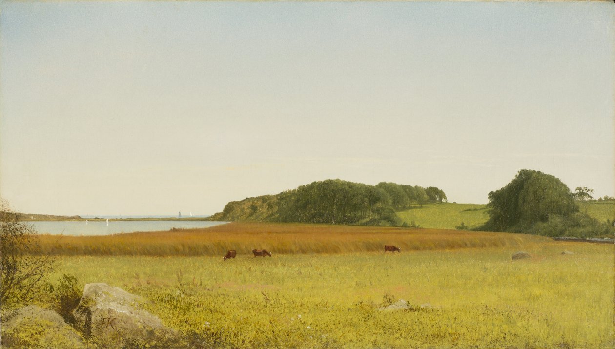 Almys dam, Newport av John Frederick Kensett